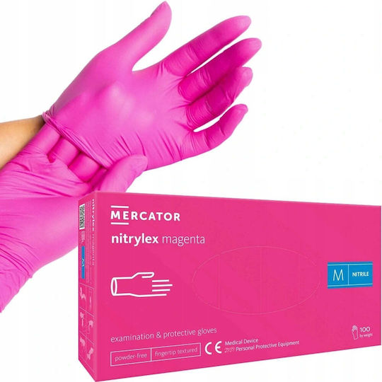 Mercator Medical Nitrylex Mănuși De Nitril De Culoare Violet 100 Bucăți