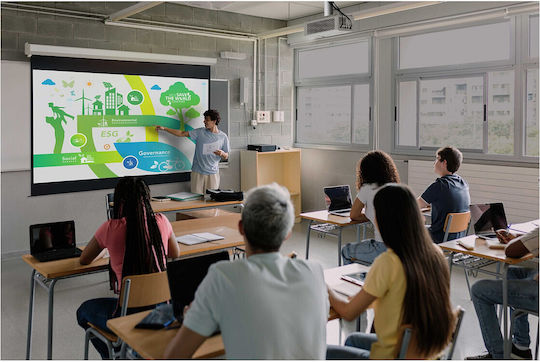 Optoma ZK551 3D Проектор DLP 4K Ultra HD Лазерен с Wi-Fi и Вградени говорители E3P7P81E112