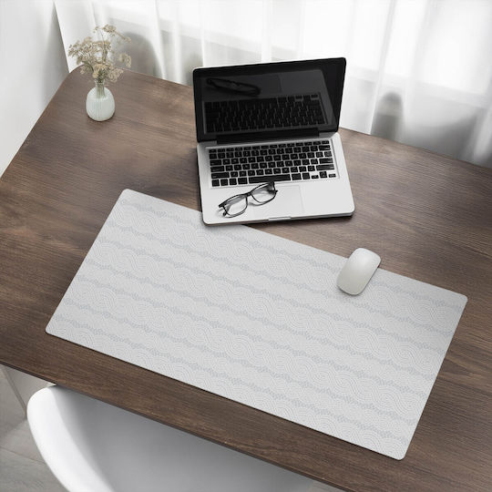 Covor Protector Pentru Birou Cu Linii Unduite Retro 90x45 Cm