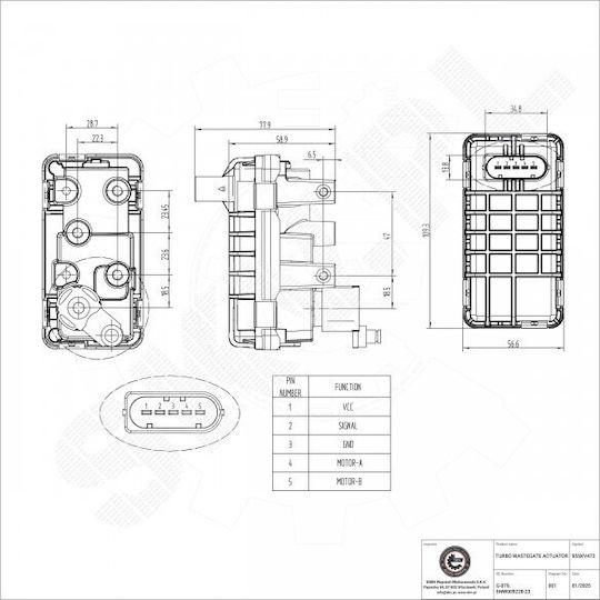 Supapă de turbină Bmw X5 X6 7796313