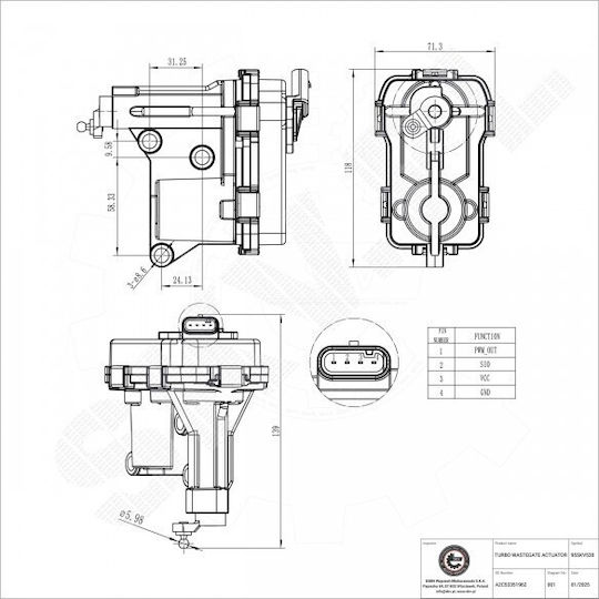Βαλβίδα Στροβίλου Bmw 5 7 X5 X6 A2c53351962