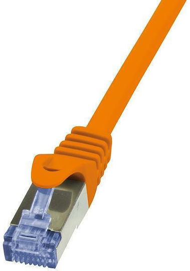 LogiLink S/FTP Cat.6a Ethernet Network Cable 5m Orange 1pcs