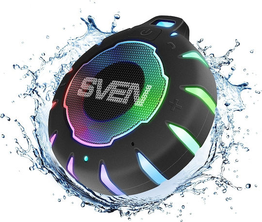 Sven PS-95 Waterproof Bluetooth Speaker 7W with Battery Life up to 10 hours Black
