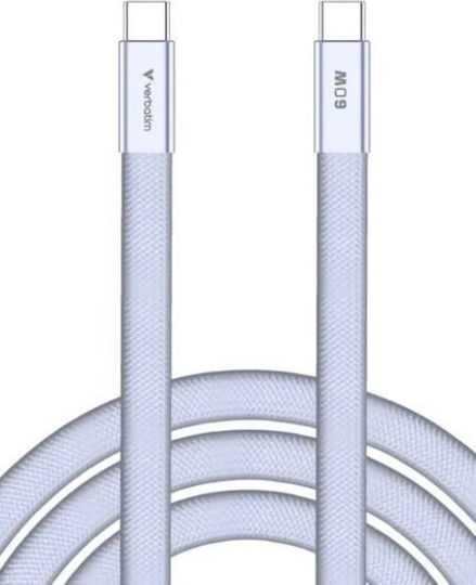 Verbatim USB 2.0 Kabel USB Typ-C männlich - USB-C 60W PD Lila 1,2m 30275