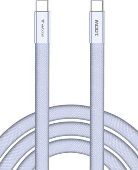 Verbatim USB 2.0 Kabel USB Typ-C männlich - USB-C 100W PD Lila 1,2m 30278