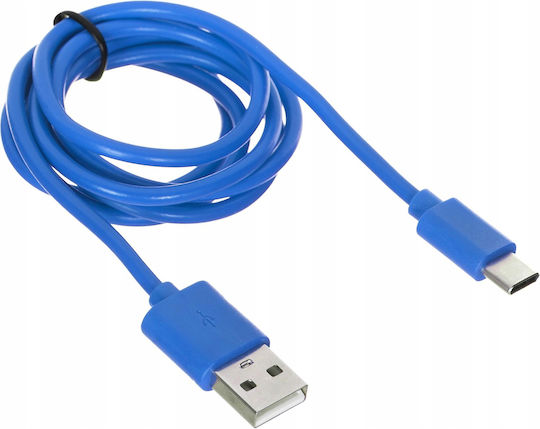 iBox IBOX Cablu USB 2.0 USB-C Masculin - USB-A Albastru 1m IKUMTCB