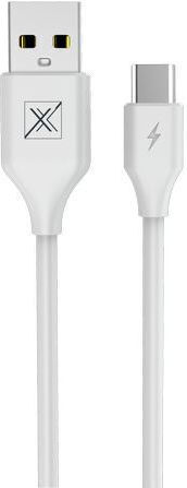 Maxximus MX USB 2.0 Kabel USB-C männlich - USB-A Weiß 1m