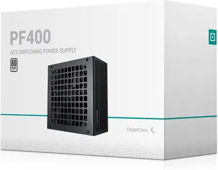 Deepcool PF400 400W Black Computer Power Supply Full Wired 80 Plus Standard