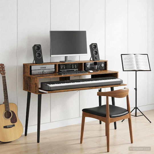 Vidaxl Birou Studio Din Lemn Antichizat 152 X 42,5 X 36 Cm