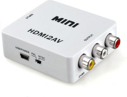 ATC 02.001.0075 Конвертор HDMI Мъжки към HDMI Женски Бял