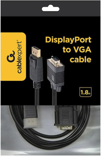 Cablexpert Cablu DisplayPort - VGA 1.8m Negru (CCP-DPM-VGAM-6)
