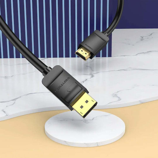 Vention Cablu DisplayPort - HDMI de sex masculin 3m Negru (HADBI)