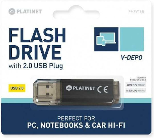 Platinet X-Depo 8GB Stick USB 2.0 Negru