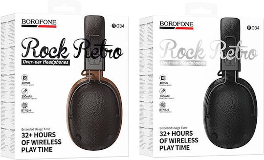 Borofone BO34 Wireless Wired On Ear Headphones Black