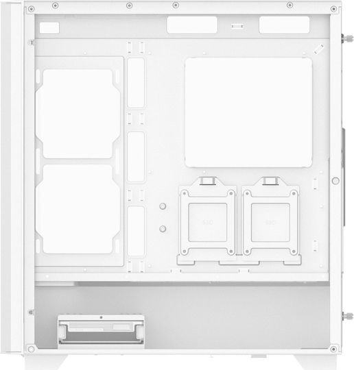 Adata XPG VALOR AIR PRO Gaming Midi-Turm Computergehäuse mit Seitenfenster und ARGB-Beleuchtung Weiß