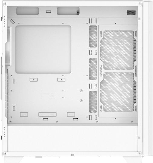 Adata XPG VALOR AIR PRO Gaming Midi-Turm Computergehäuse mit Seitenfenster und ARGB-Beleuchtung Weiß