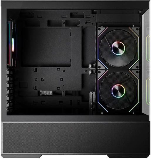 LC-Power Gaming 812B Onyx Vision Midi Tower Κουτί Υπολογιστή με Πλαϊνό Παράθυρο Μαύρο