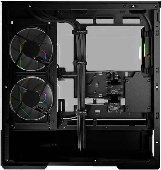 LC-Power Gaming 812B Onyx Vision Midi Tower Κουτί Υπολογιστή με Πλαϊνό Παράθυρο Μαύρο