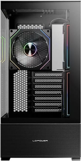LC-Power Gaming 812B Onyx Vision Midi Tower Κουτί Υπολογιστή με Πλαϊνό Παράθυρο Μαύρο
