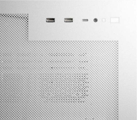 LC-Power Gaming 812W Quartz Vision Midi-Turm Computergehäuse mit Seitenfenster Weiß