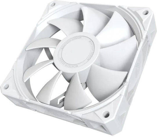 Montech HS02 Gaming Midi Tower Computer Case with Side Window and RGB Lighting White