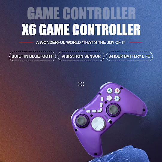 X6-B Wireless Gamepad for PC / PS3 / PS4 / Switch Black