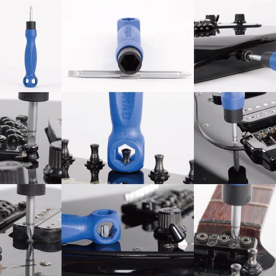MusicNomad Sculă Multifuncțională The Octopus 8 în 1 Tech Tool pentru Chitară Electrică / Chitară Acustică / Clasică / Chitară Bas Electrică