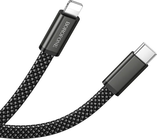 Borofone Braided USB-C To Lightning Cable 30W Black 1m
