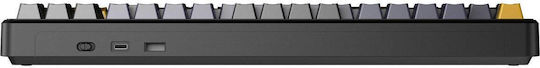 Aula F87 Wireless Gaming Mechanical Keyboard with SpaceCrystal Switches and RGB Lighting English US Gray