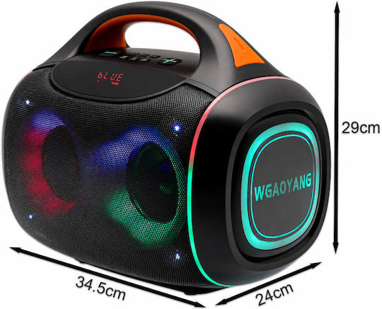 Karaoke Speaker with Wired Microphone and Lighting Effects WGY-4402 WGY-4402 Black
