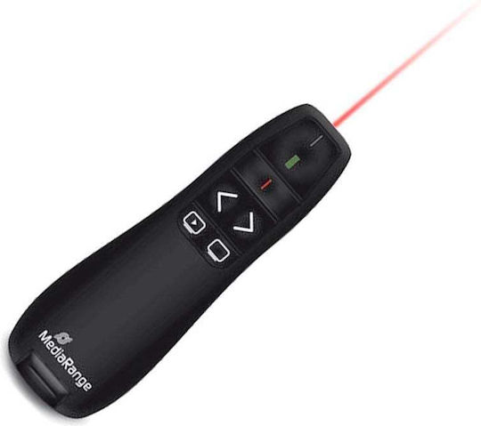 MediaRange Prezentator 5-Button Wireless cu Laser Roșu și Taste Slideshow