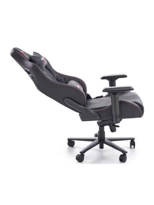 Epipla1.gr Houston 1620 Artificial Leather Gaming Chair with Adjustable Arms Black
