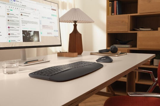 Logitech Comfort Plus MK880 for Business Wireless Keyboard & Mouse Set International English Grey