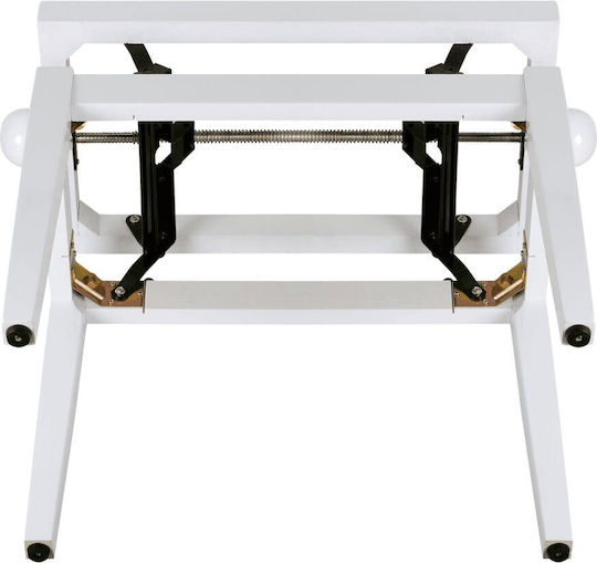 Soundsation Stool Piano Adjustable White L54xW23xH44.5-53.5cm