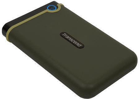 Transcend StoreJet 25M3 USB 3.0 External 2.5" HDD 2TB Military Green