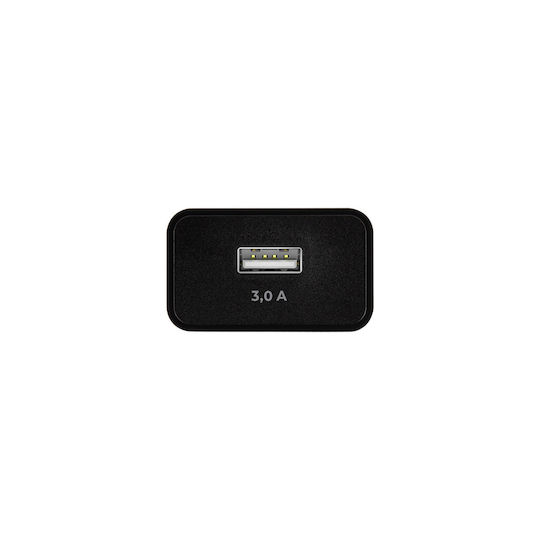Maxlife Ladegerät ohne Kabel mit USB-A Anschluss 15W Schwarzs (MXTC-11)