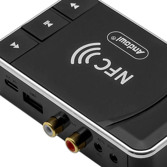Music Audio Bluetooth NFC Audio Transmitter Andowl Q-nf39 Black