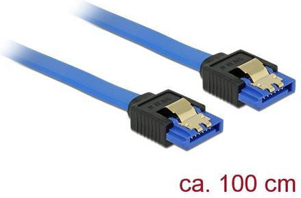DeLock 7-Pin SATA III - 7-Pin SATA III 100cm Albastru