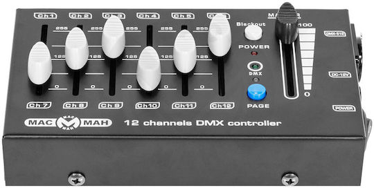 Mac Mah Lighting Console with 12 Control Channels / 12 XLR Inputs 3700752719959