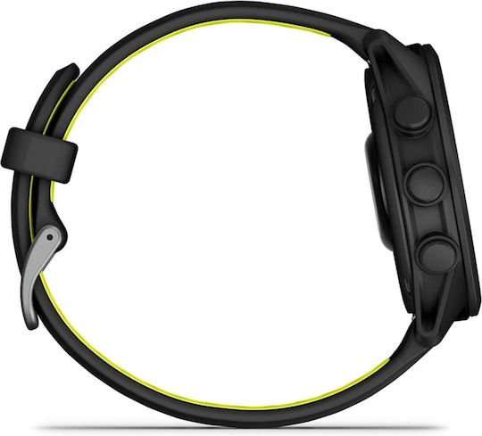 Garmin Forerunner 170 43 мм Водоустойчив Смарт часовник с Пулсомер (Черен с Черна/Жълта Каишка)