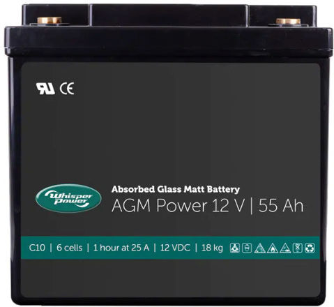 Whisper Power Agm-power 12v Battery