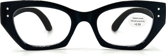Optosquad Women Reading Glasses +2.75 In Black Colour OPT-036-1