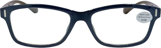 Optosquad Reading Glasses +2.75 In Blue Colour WG8990-2