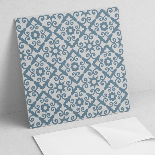 Set Vinyl Boden Kacheln Dekorative Blumenmuster 4x50x50 cm