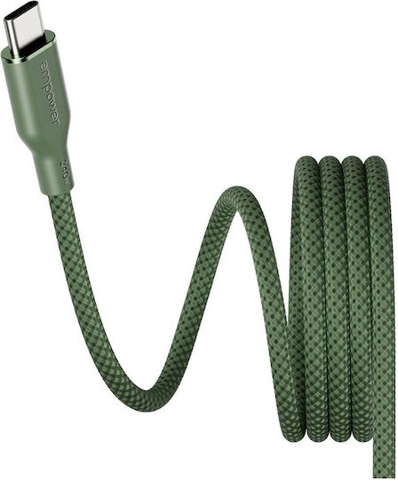 PanzerGlass Magnetisches USB Typ-C Kabel Männlich - USB-C 240W PD Grünes 1,5m EM59672