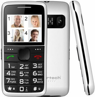 Powertech Eco V2 Dual SIM Handy mit Großen Tasten Weiß
