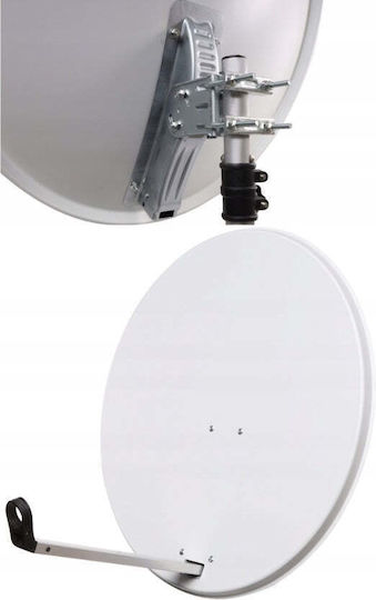 Opticum Ant0188 Сателитна Антена 83 Cm Бяла – Стоманен Offset Мачта Ø20-50 Mm 38 Db