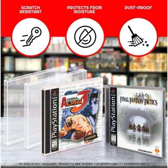 Protective Pet 25-pack Titles Playstation 1 Dreamcast Single Cd Jewel Case