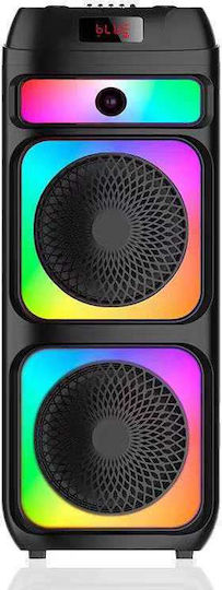 Karaoke Speaker with Wireless Microphones and Lighting Effects ZQS-10225 102258 Black