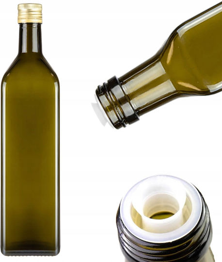 Bimberek Δοχείο Λαδιού Γυάλινο με Ροή 1000ml